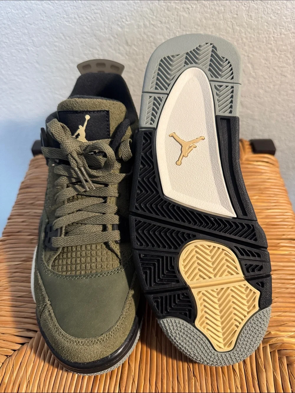 Jordan Men’s Sneakers in Olive Green and Black Accents